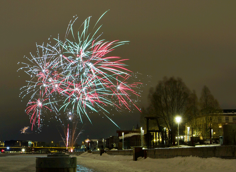 Danish celebrating new year